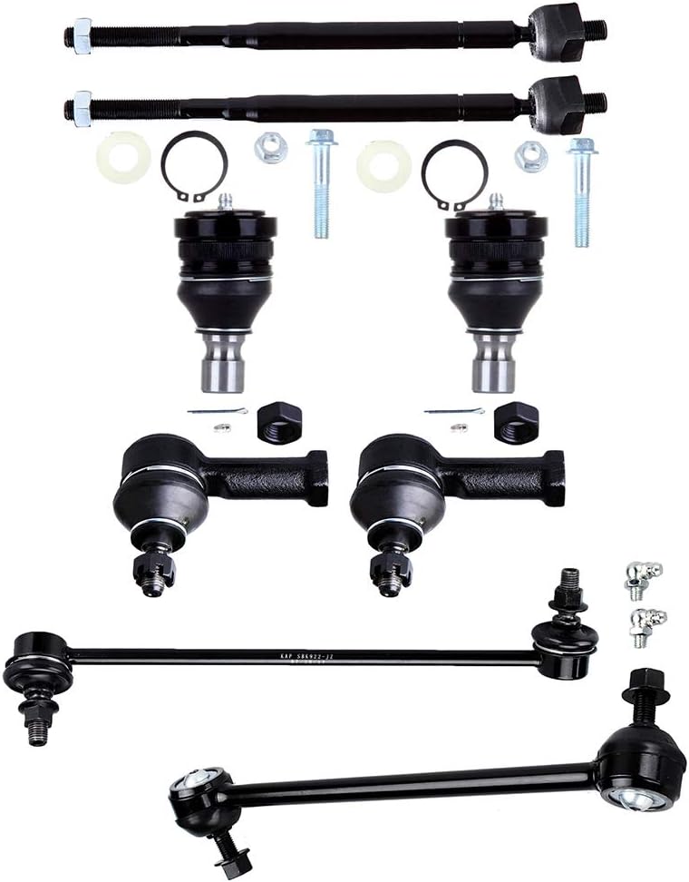 ASAPE K7449 Suspension Kit 8pcs - Tie Rod End x4, Stabilizer Bar Link Kit x2, Ball Joint x2, Compatible With for Sebring 2001-2005