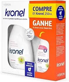 Kit Kronel Sabonete Líquido Íntimo 250ml + 80ml Para Viagem sabonete intimo para viagem