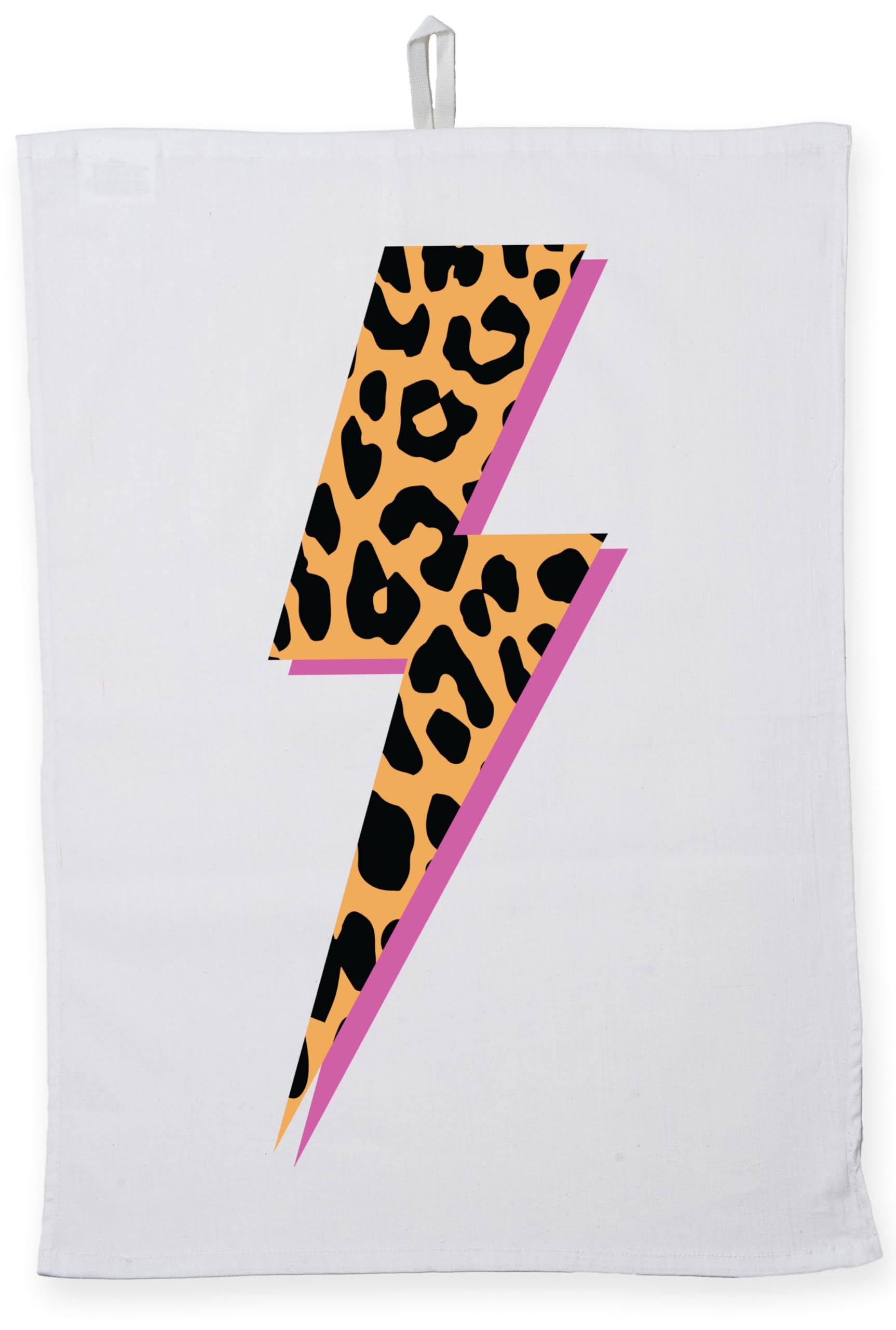 Hippowarehouse leopard print electric bolt Tea Towel Eco Printed Dish Cloth Kitchen accessory 50cmx70cm 100% Cotton