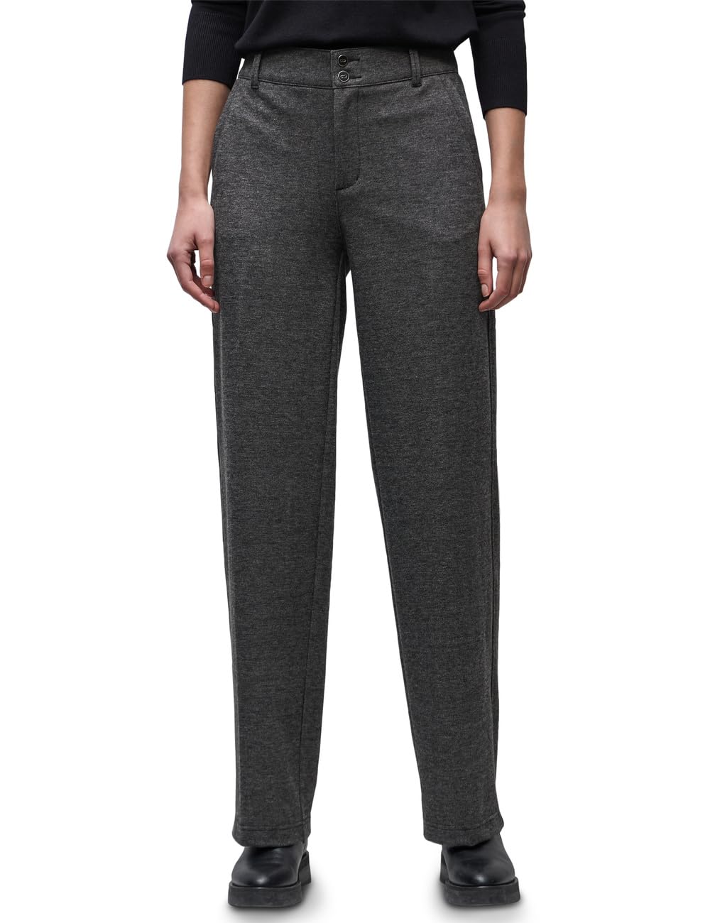 Street One Damen Straight Leg Melange Hose 3817212
