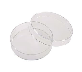 CELLTREAT 229661 60 mm x 15 mm Tissue Culture Treated Dish, Sterile, 6 cm L, 1.5 cm H, 6 cm W, 7 mL, Polystyrene Pack of 500