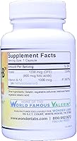 Vista 2 de Wonder Laboratories Factor intrínseco con ácido fólico y vitamina B-12 1000mcg - 120 Cápsulas
