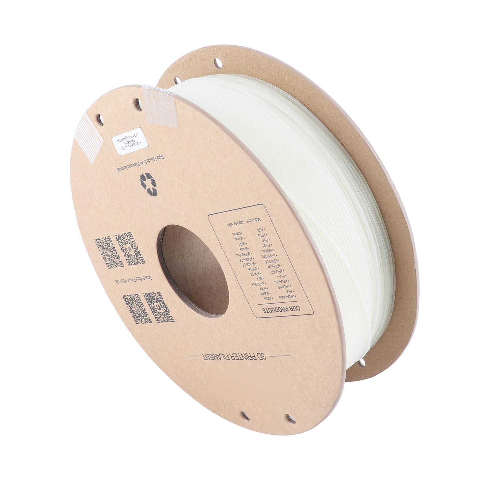 Filamento PLA Bright para Impresora 3D con Función que Brilla en la Oscuridad para Impresiones Exitosas de Alta Velocidad, Compatible con Artillery Anyc - Carrete de 1 Kg Entusiastas del