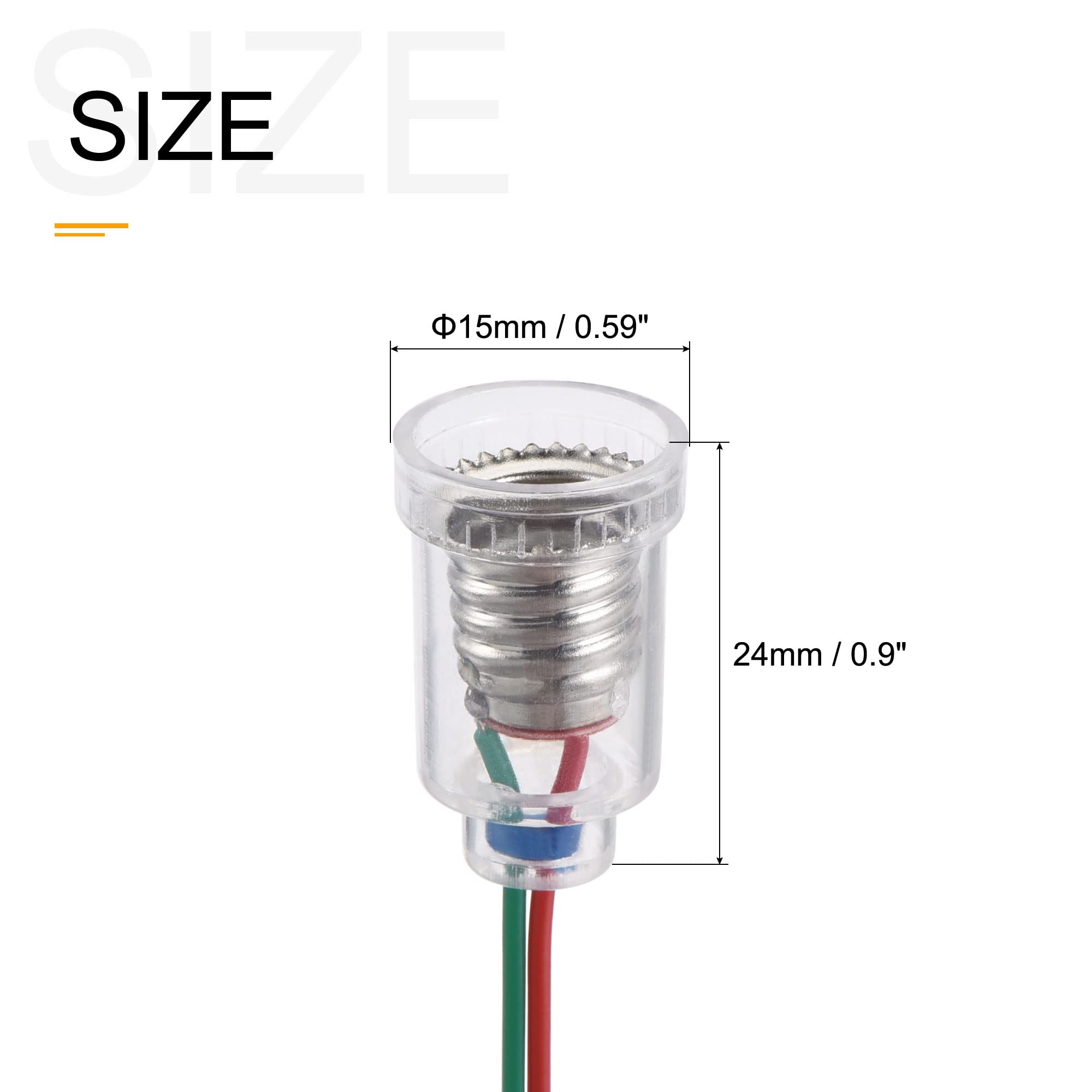 30 Portalampade E10 Per Lampadine Piccole - Base A Vite Per LED, Progetti Fai Da Te - Foto 2