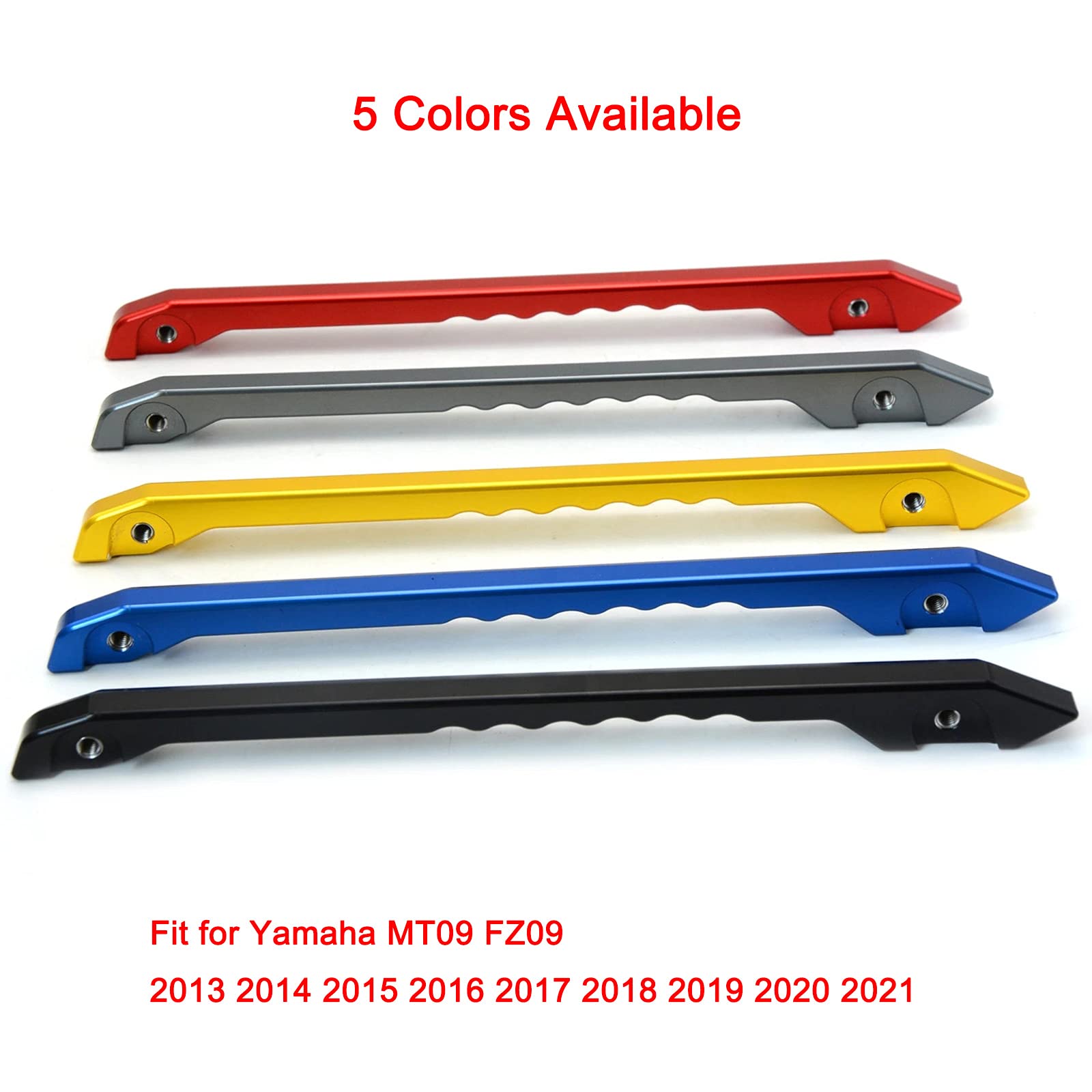 Maniglia posteriore per passeggero per moto, kit di maniglie per sella posteriore, per Yamaha MT09 FZ09 MT-09 FZ-09 MT 09 FZ 09 2013 2014 2015 2016 2017 2018 2019 2020 (titanio)