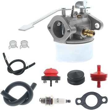 Cnfaner 640086A Carb Carburetor for Tecumseh 640086 632641 632552 HSK600 KSK600 TH098SA 3HP 2 Cycle Engine CCR Powerlite Snowblower Carb
