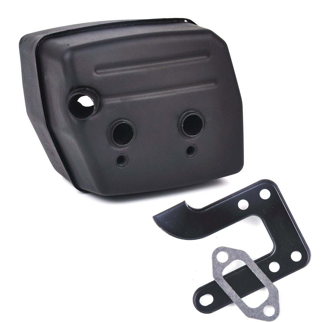 Escape silenciador y juntas y soporte fit para Husqvarna 268 61 272 motosierra 503 47 69 – 01
