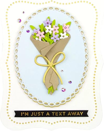 Miniatura 3 de hinana Troqueles de metal de flores, hojas de flores, plantillas de corte de ramo de hojas para manualidades, álbumes de recortes, fotos, papel