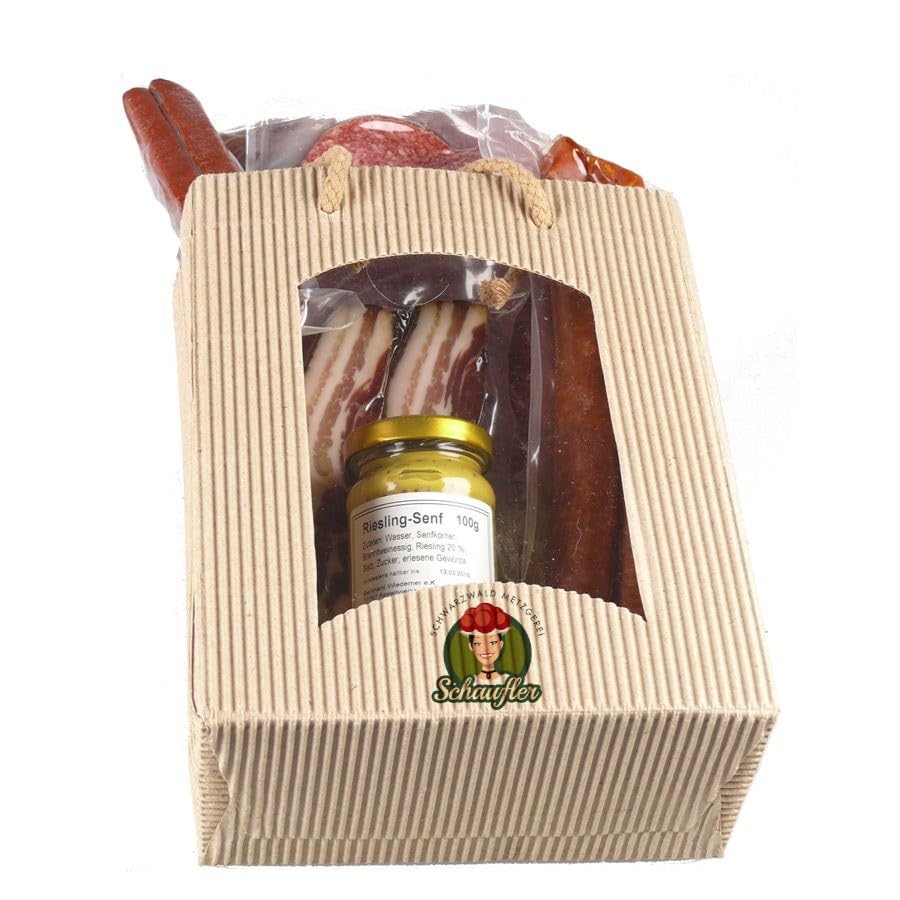 Schwarzwald Metzgerei - Geschenkset 'Imbiss' mit verschiedenen Wurtsspezialitäten und einem...