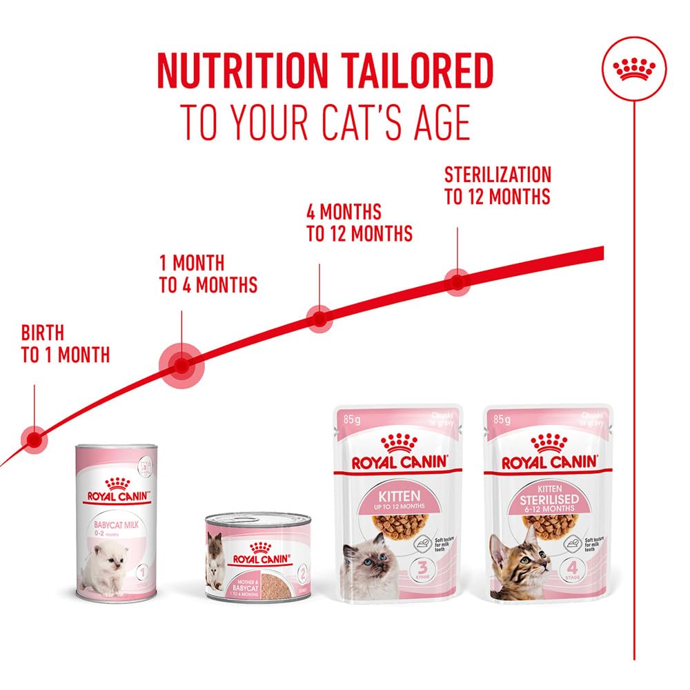 Royal Canin Mother & Babycat Mousse 12 x 195 g Aliment Complet pour Chats