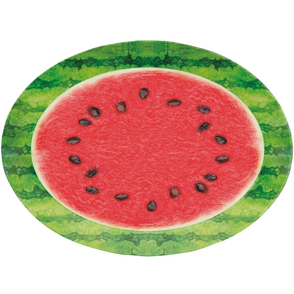 Watermelon Oval Plastic Serving Tray