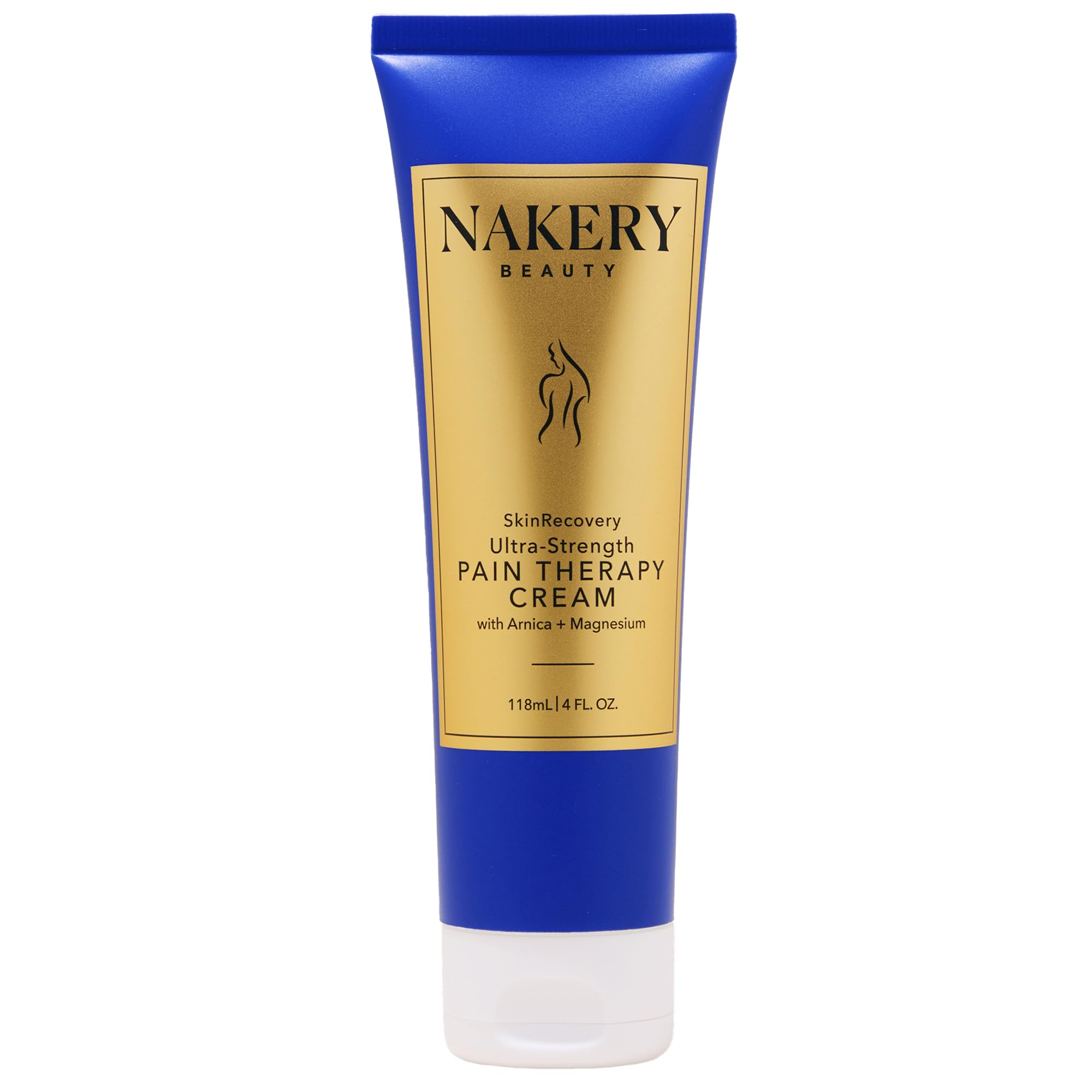 Nakery SkinRecovery Ultra Strength Massage Cream - Muscle Relaxer Cream & Magnesium Cream for Leg Cramps with Menthol - Fast Absorbing Feet Cream - Non-Sticky Leg Cramp Cream for Soothing Comfort