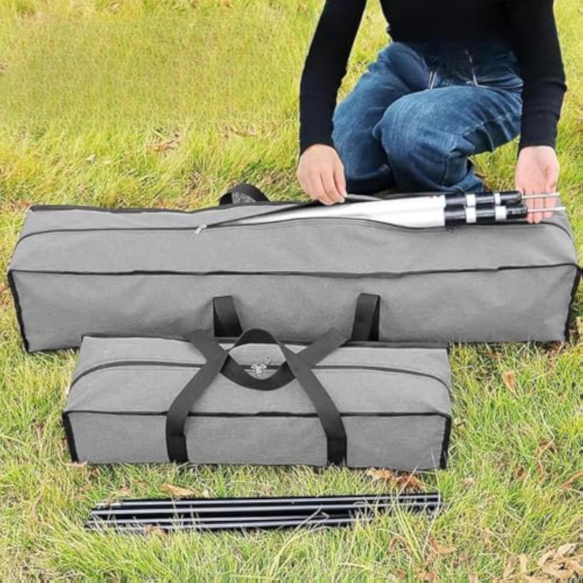 Zippered Duffel Bag for Roll Up Table and Sleeping Bag