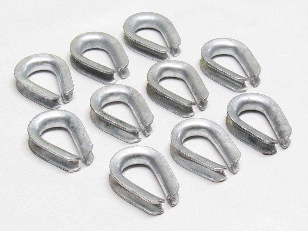 Secure Fix Direct X10 9/16" Us Fed Wire Rope Thimbles - 14Mm Ff-T276b Type 3 Galvanised