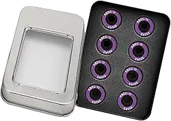 Almencla Rolamentos de cerâmica para skate de velocidade com blindagem 608 RS ABEC-11 Conjunto de 8 unidades para patinetes de skate.