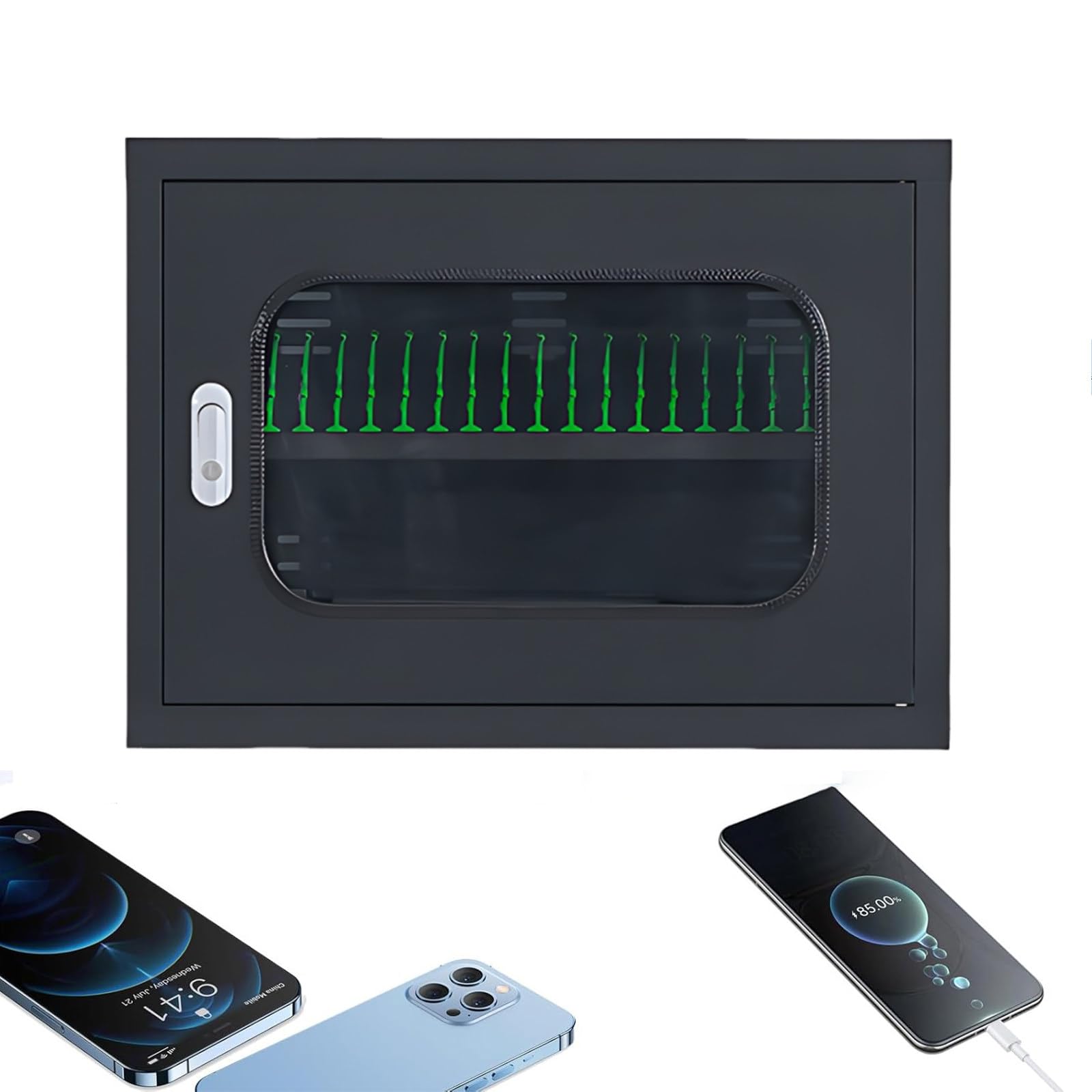 Station de charge portable pour téléphone pour sécuriser et recharger 20 smartphones en classe