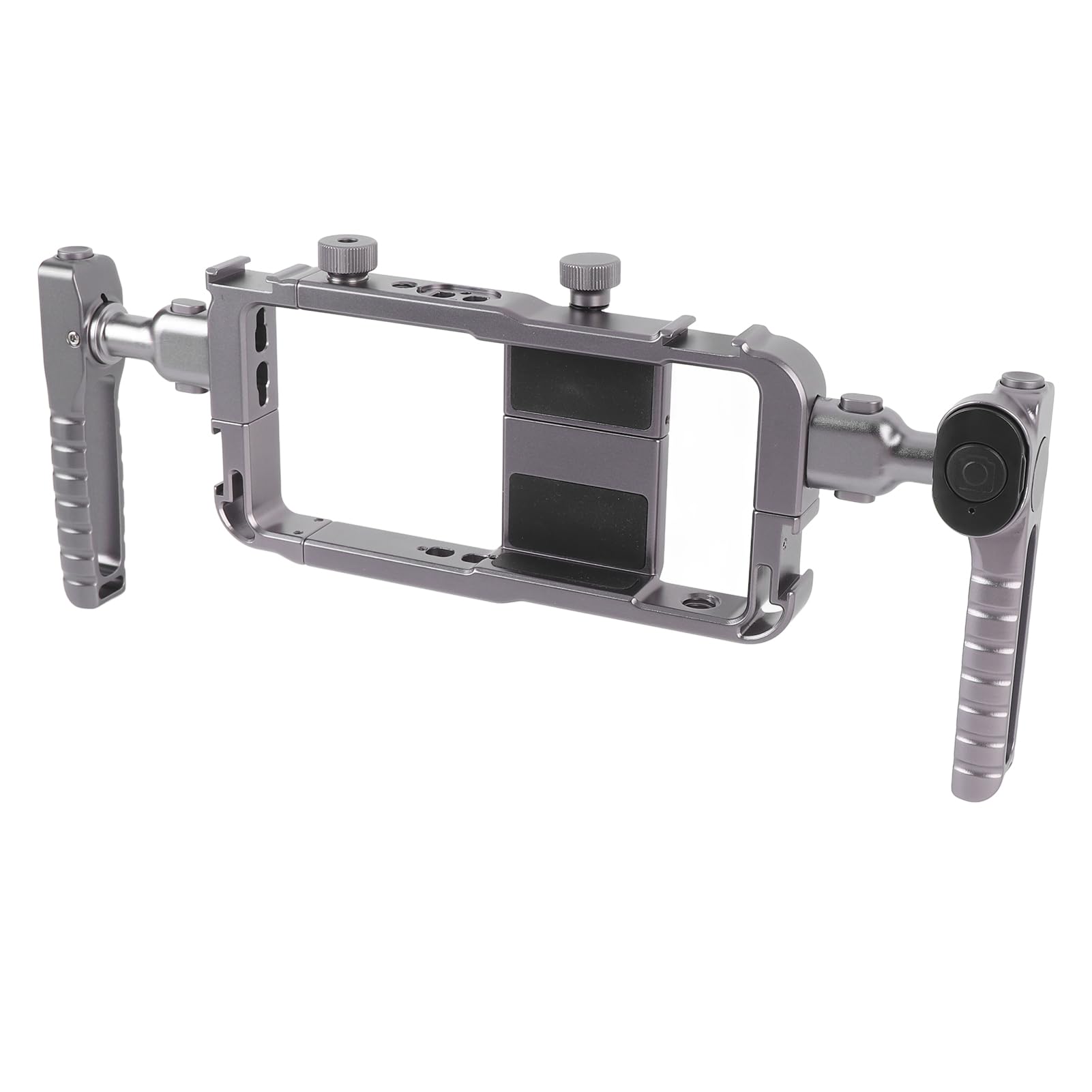 Kit de Plataforma de Vídeo para Teléfono, Estabilizador Ligero de Doble para Fotografía Inalámbrica, para Vloggers, Creadores de Contenido de Aluminio