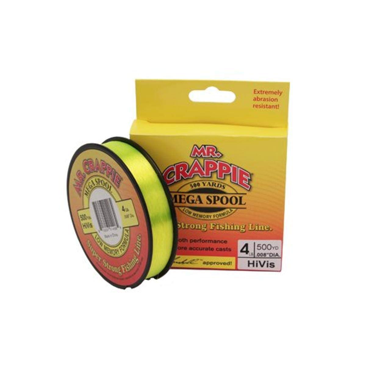 Lew'sLews Fishing, Mr. Crappie Mega Spools, Clear, 4 lb