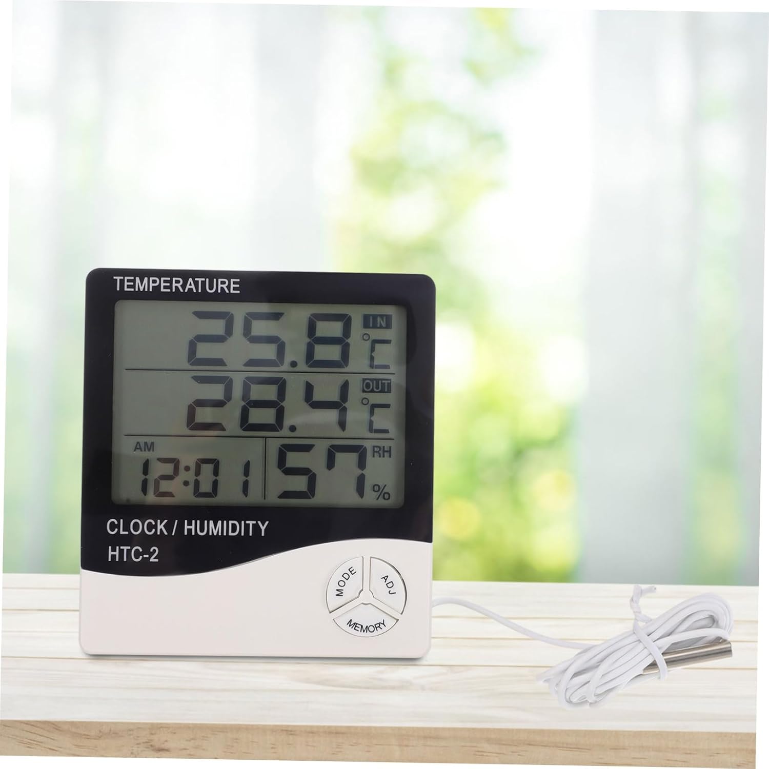 LCD Digital Aquarium Thermometer and Hygrometer for Fish Tanks Accurate Dual Temperature Display for Home and Office Use for Monitoring Humidity and Water Conditions
