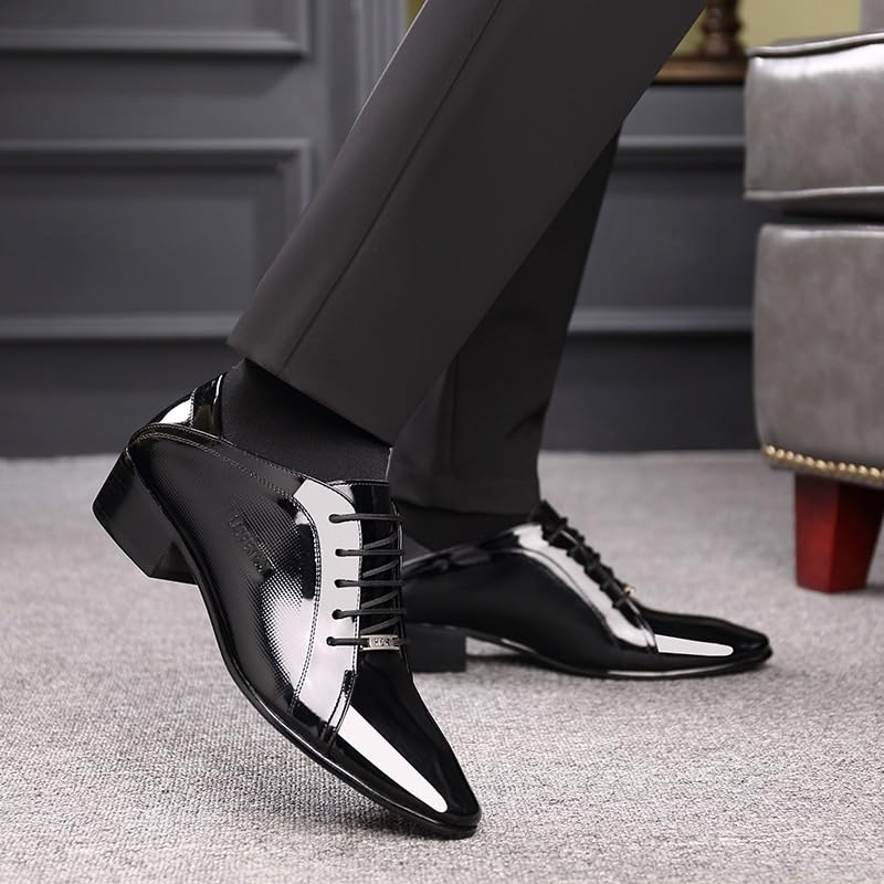 Men's Classic Lace-up Dress Shoes Genuine Leather Low Loafers Shoes Men Casual Business Slip-On Formal Oxfords2