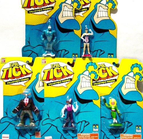 Amazon.co.jp: THE TICK ティック コレクタブルフィギュア 5種 : おもちゃ
