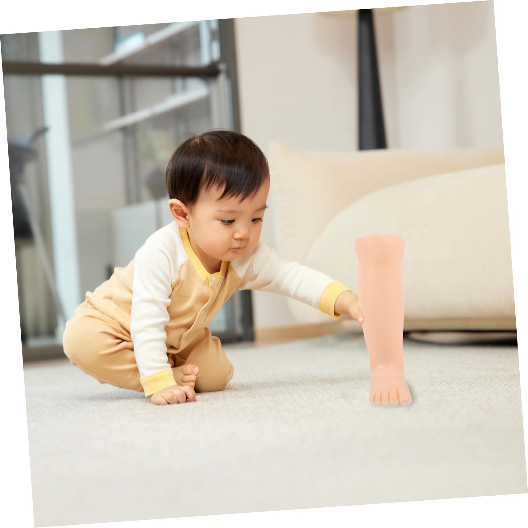 BELLIFFY Foot Mannequin for Socks Display Anklets Shoes Support Mannequin Foot Display Sock Holder