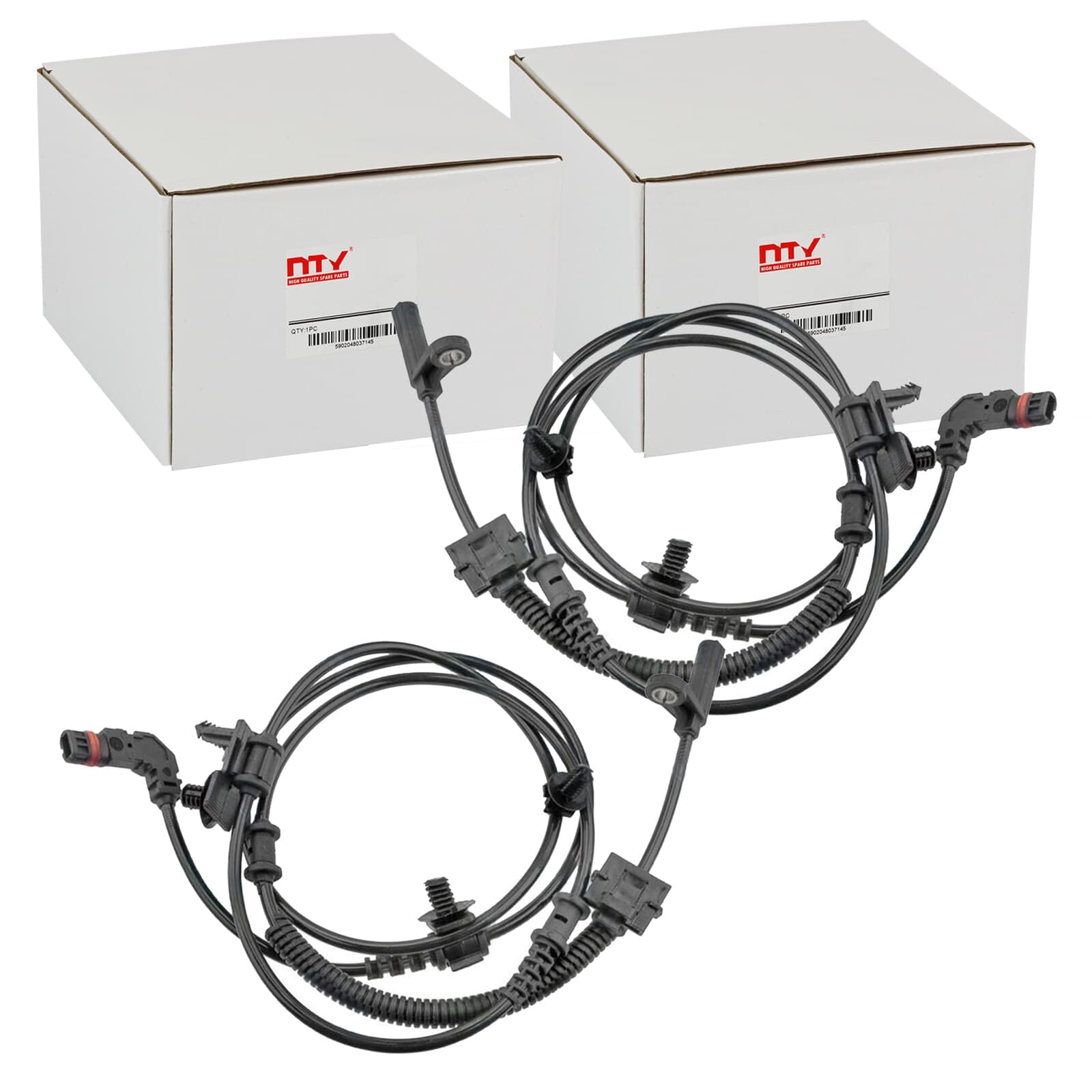 2x NTY ABS-Sensor Raddrehzahl hinten | Hca-Ch-028 + Hca-Ch-027 Kompatibel mit 300C (lx, LE),300C Touring (lx, Le),challenger Coupe
