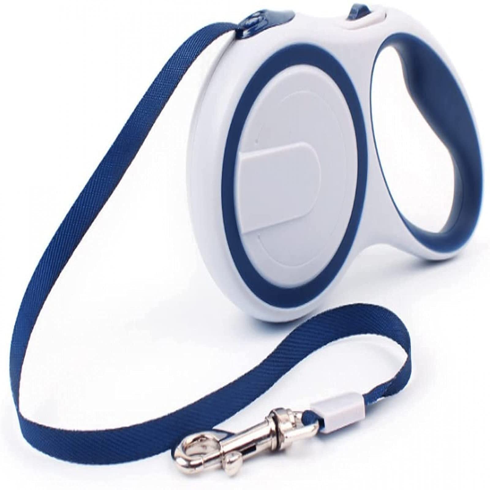 10/16Ft 360° Tangle-Free Retractable Heavy Duty Leash, Pet Leash with One Button Break and Lock for Small/Medium/Large Dogs(Blue,5m)