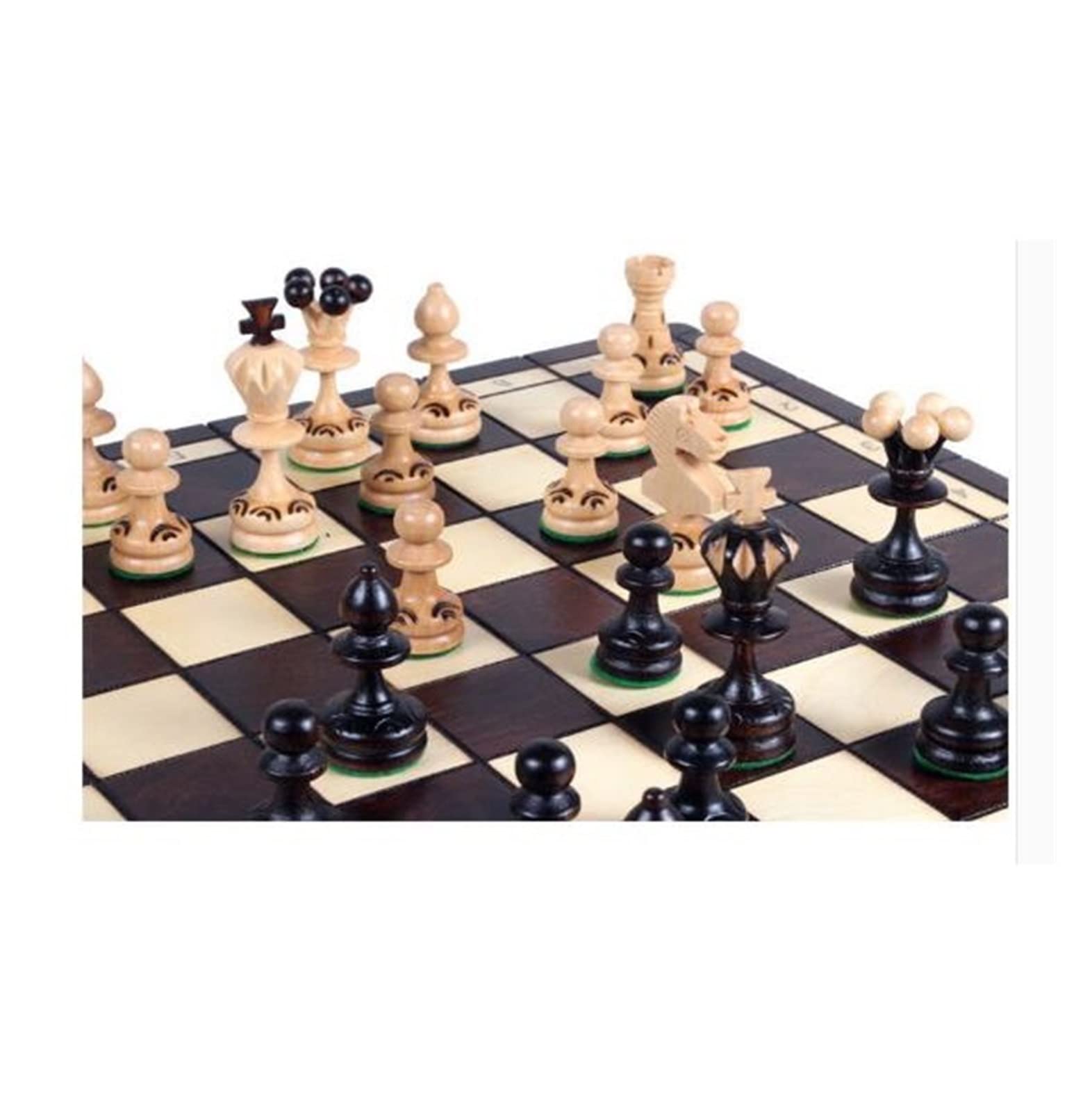 Szachy 14x14in Przenośny Zestaw Do Gry W Szachy Podróżne, Drewniane Szachy Warcaby Zestaw Ręcznie Robiony Zestaw Szachów Chess Jeu
