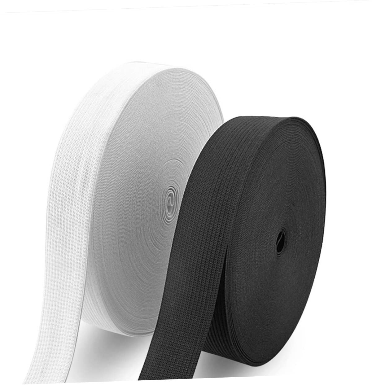 Elastico Piatto per Cucire Metri Bianco Elastici da Cucito per Vestiti Pantaloni Gonne Biancheria Intima e Progetti Fai da Te