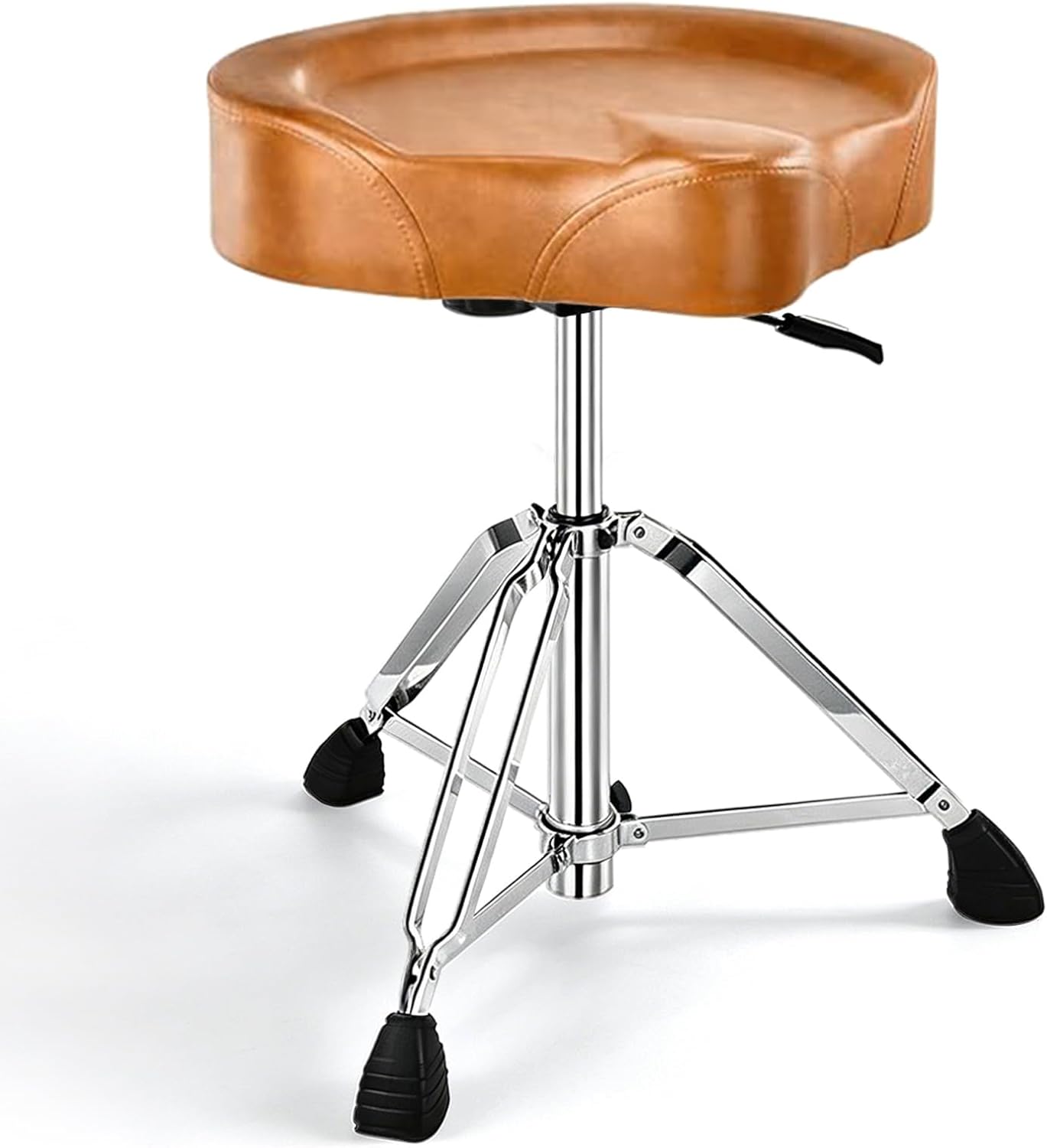 Hydraulic Drum Stool, Saddle Seat, Height Adjustable 17–22 in