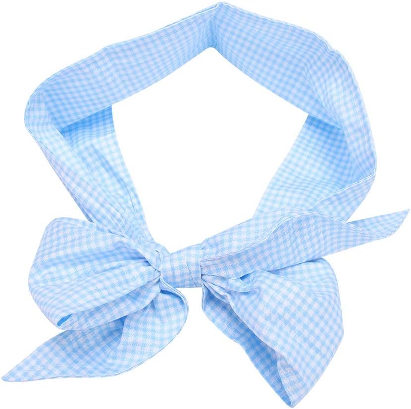 Zerodis Baby Swaddle Wrap Sash, Cotton Maternity Bowknot Newborn Infant Blanket for Photo Stretch Wrap Swaddle Blanket Receiving Blanket (Light Blue Plaid)