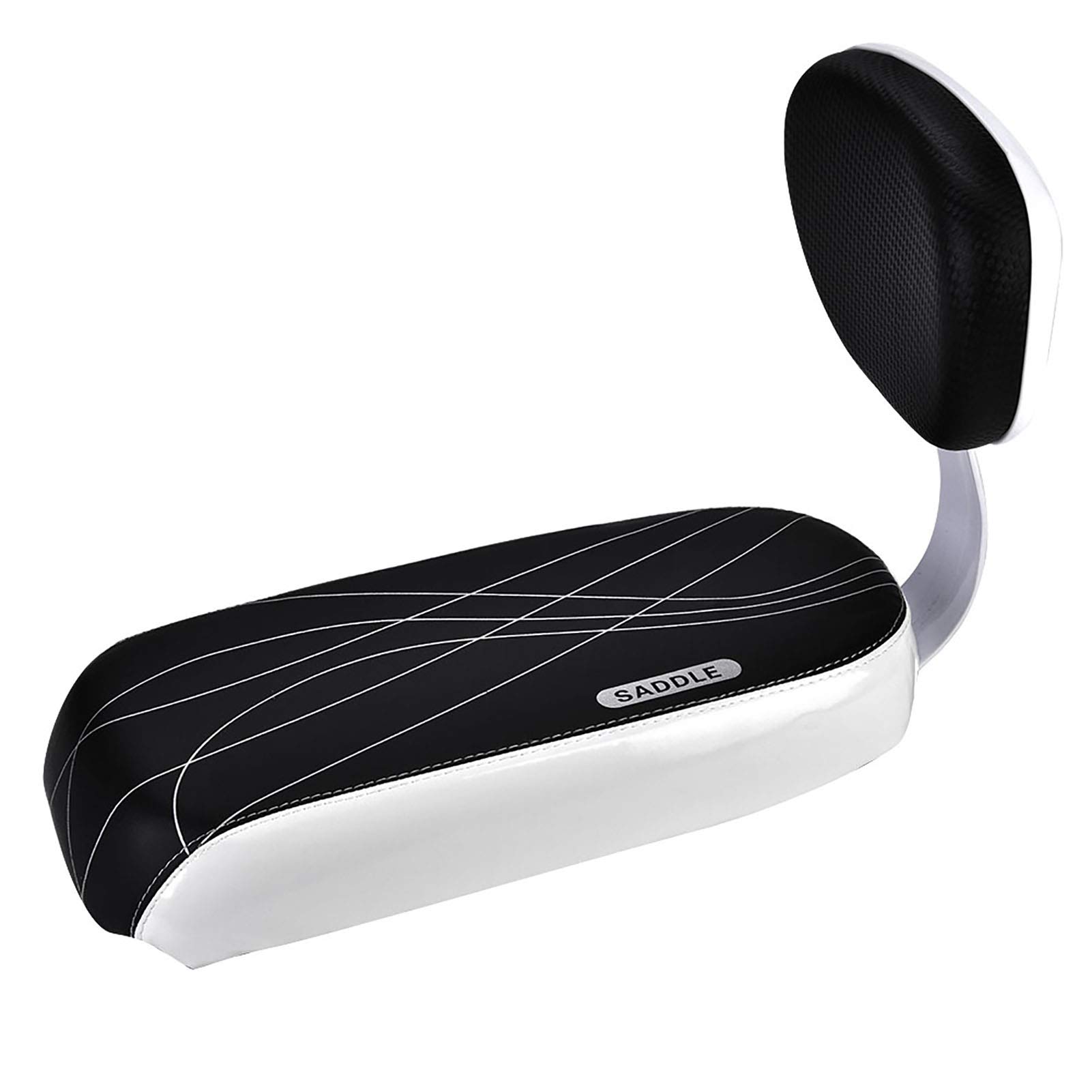 Ebike Passenger Seat, Kids Bike Seat Attachment for Adult Bike, Bike Child Back Rear Seat Cushion, Bike Backrest Armrest Footrest Set Accessory