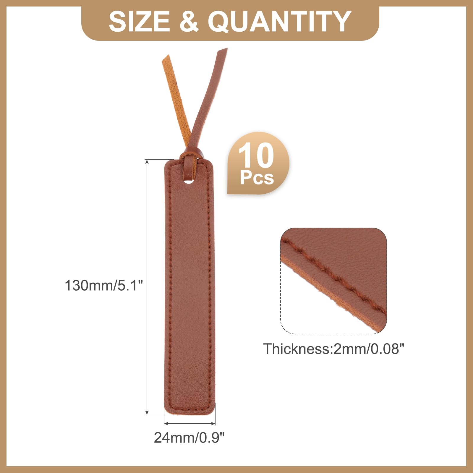 PATIKIL Leather Bookmarks - Image 2