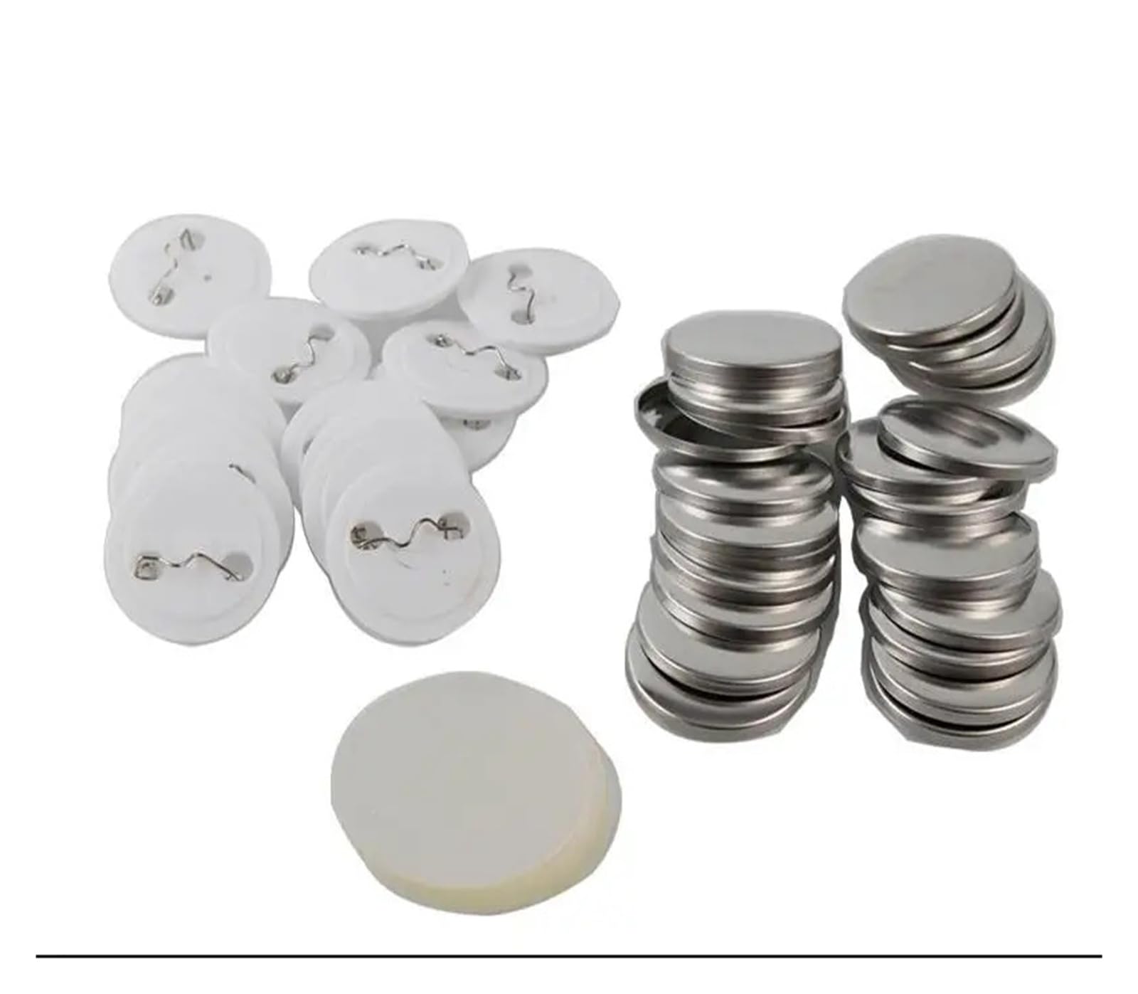 58mm DIY Przypinki do guzików Puste Przypinki Materiałowe Do Spersonalizowanego Rzemiosła 100 SZT Produkcja DIY