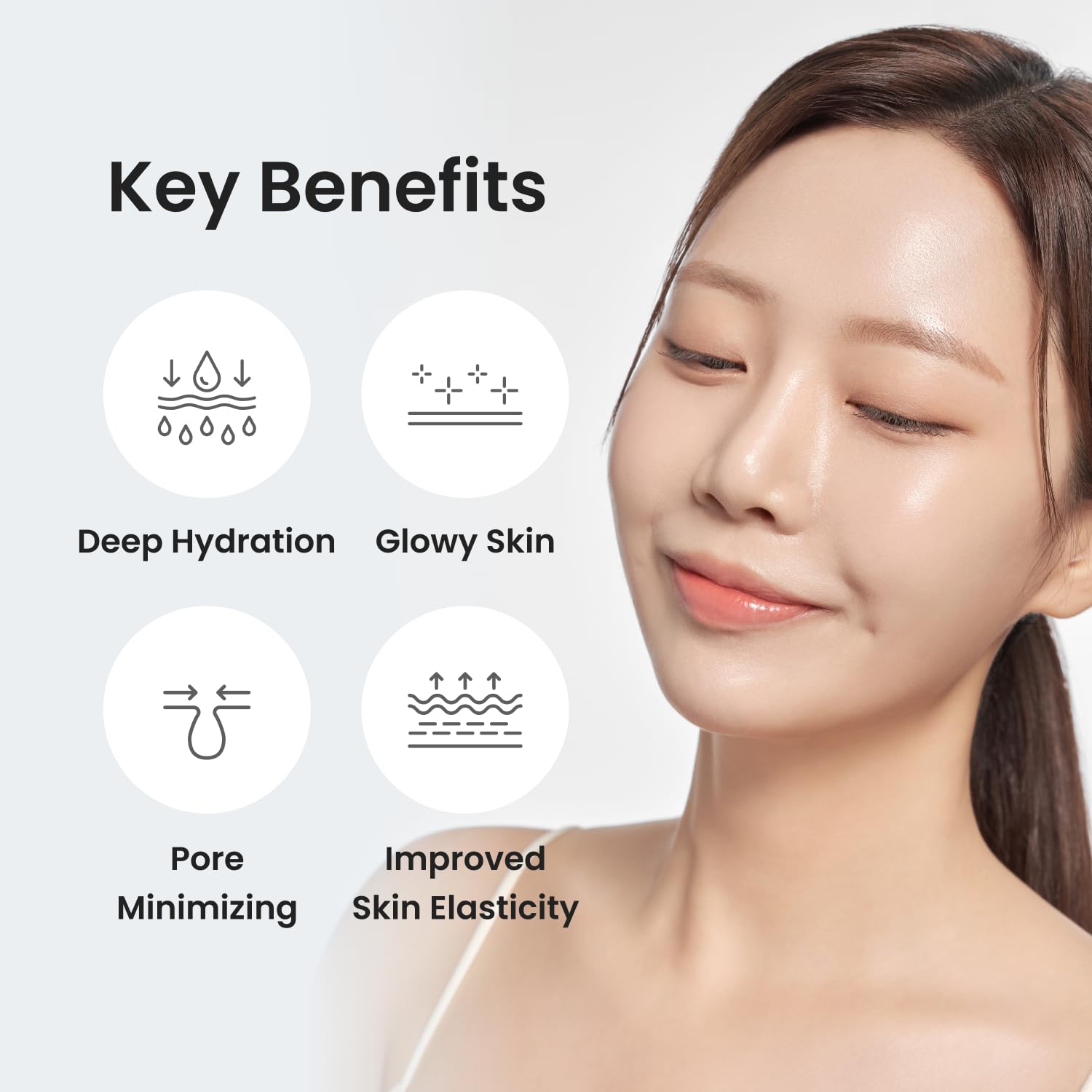 Glass Skin 14Days Miracle Kolagenowa maska nocna 42 g x 4 EA, wyższa zawartość surowicy, kwas hialuronowy, serum niacynamidowe, koreańska maseczka na twarz