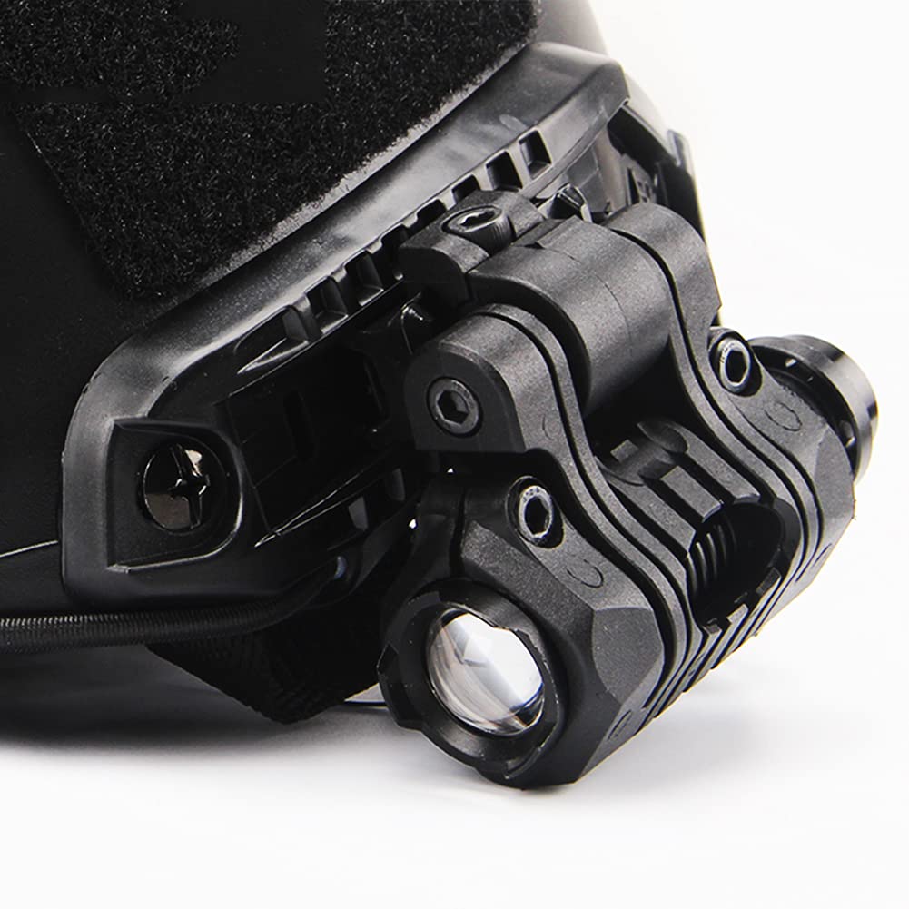 Juego De Linterna Táctica, Casco Ajustable Con Visera Y Cubierta Para Airsoft, Paintball, Airsoft BBS, Halloween Y Cosplay