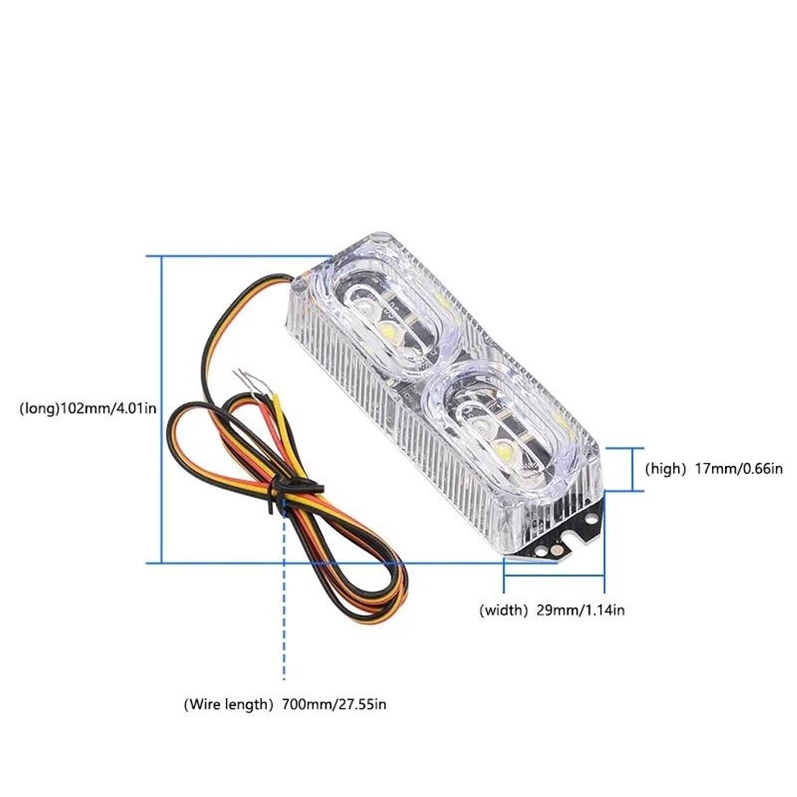 12V 15LED Fanale Posteriore per Moto Luce di stop a LED lampeggiante universale per motocicletta, 9V-80V, luce posteriore impermeabile, luce targa, batteria, indicatore
