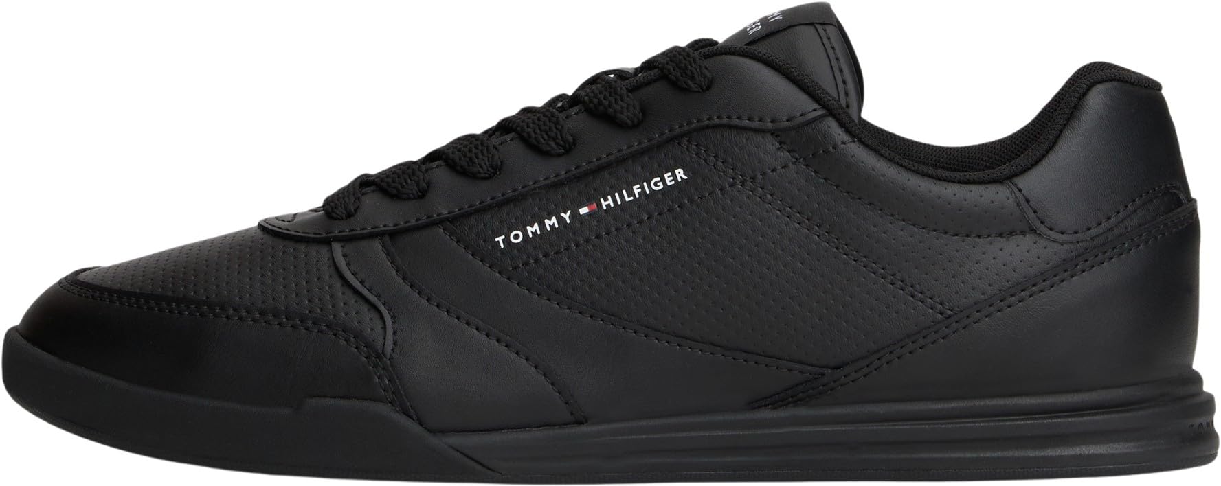 Tommy Hilfiger Men LoPro Cup Leather FM0FM05677 Low Top, Black (Black), 40