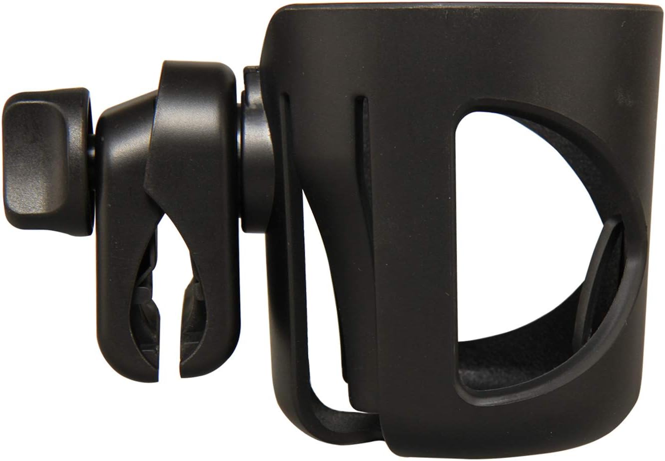 Stroller Cup Holder, Bike Drink Holder, Bottle Holder for Wheelchair, Bicycle, Office Chair, Scooter, Adjustable Attachable Cup Holder Water Bottle Cage