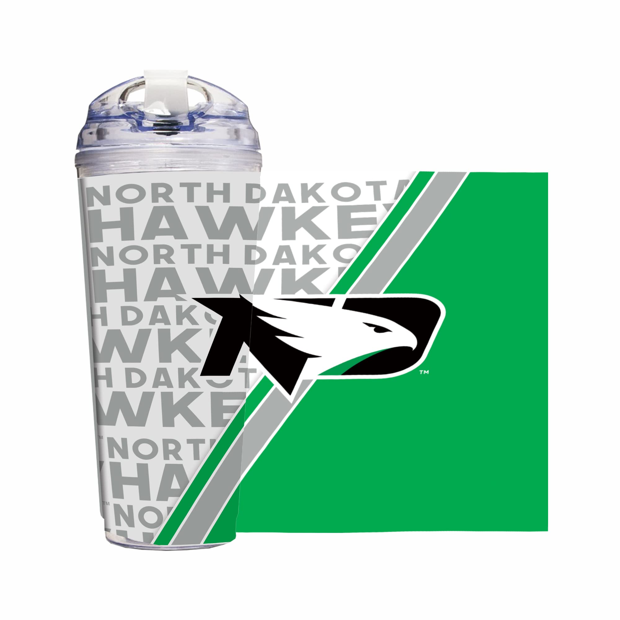 Gobelet acrylique standard North Dakota réutilisable grand format 710ml