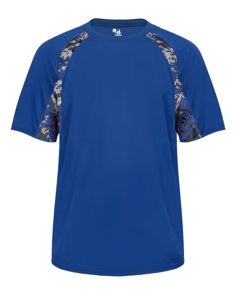 Badger Sport Royal Blue Digi-Camo Adult XL Short Sleeve