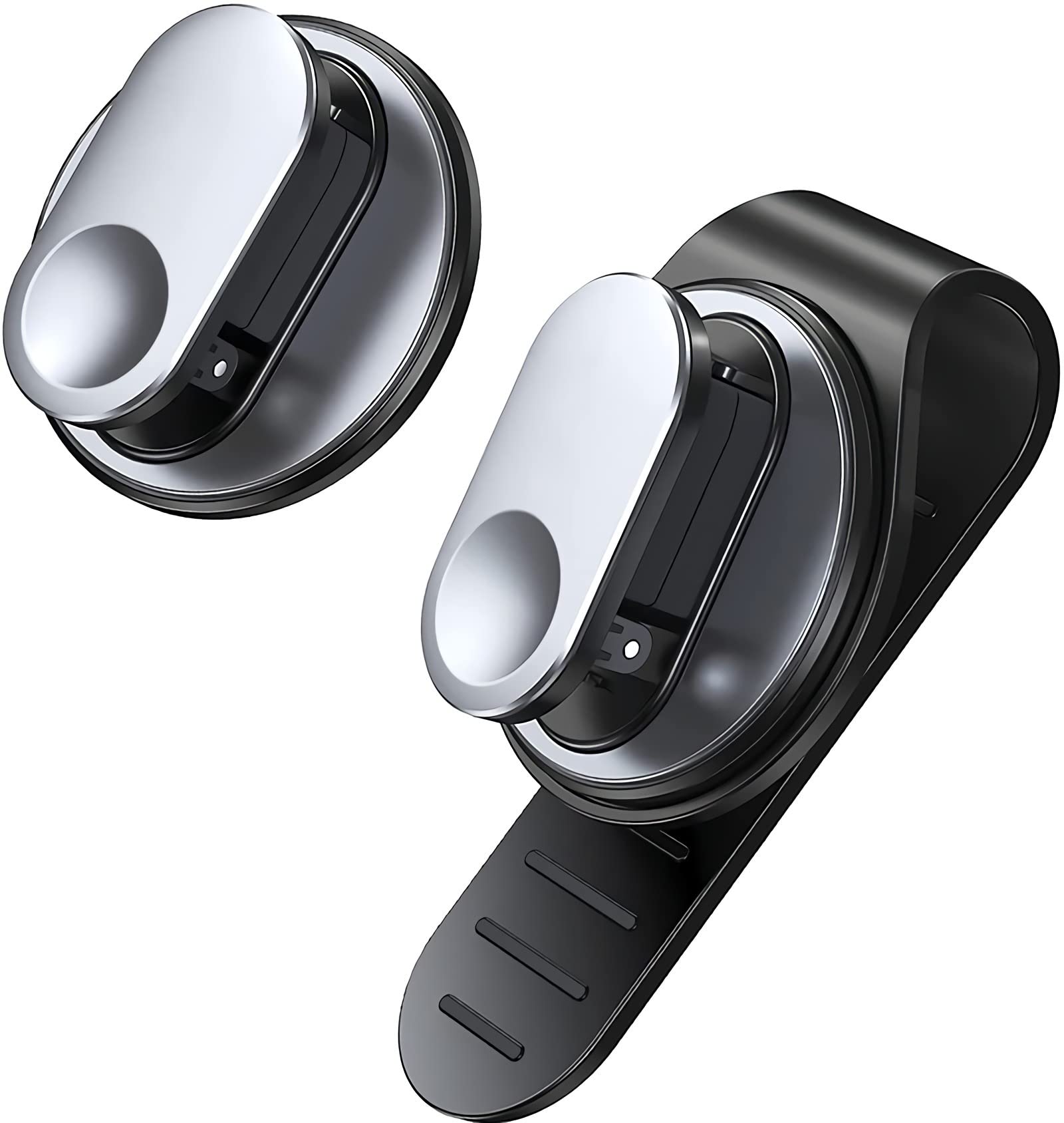 MAKINGTEC Sunglass Holder for Car, MAKINGTEC Car Sunglass Holder for Visor & Dashboard, Universal Car Visor Clip for Sunglass Mask Card and Small Items (Clip & Adhesive -2pack)