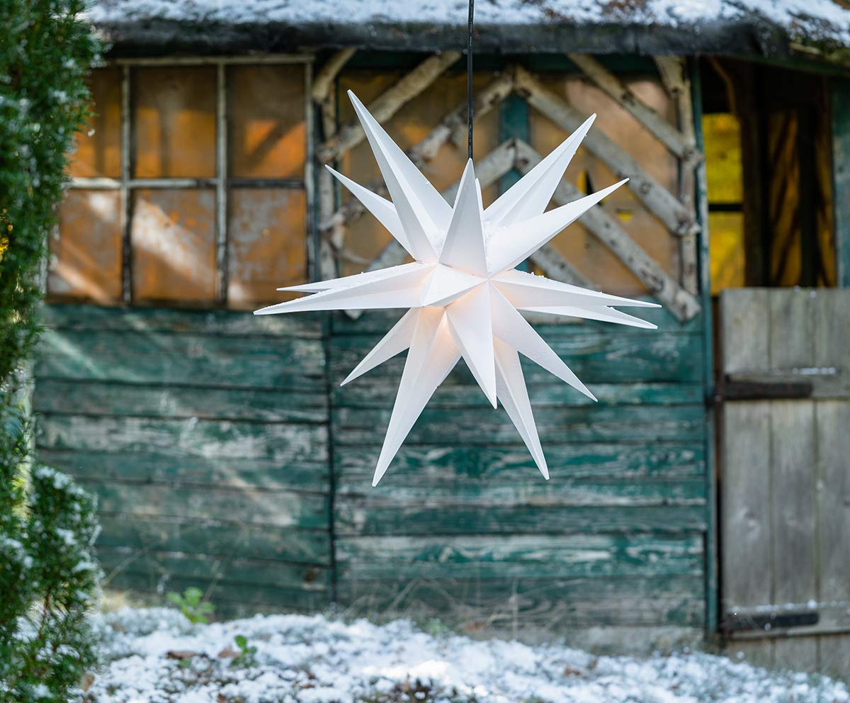 LED Weihnachtsstern XXL 100 Cm – Faltbar, Wetterfest, Für Innen & Außen
