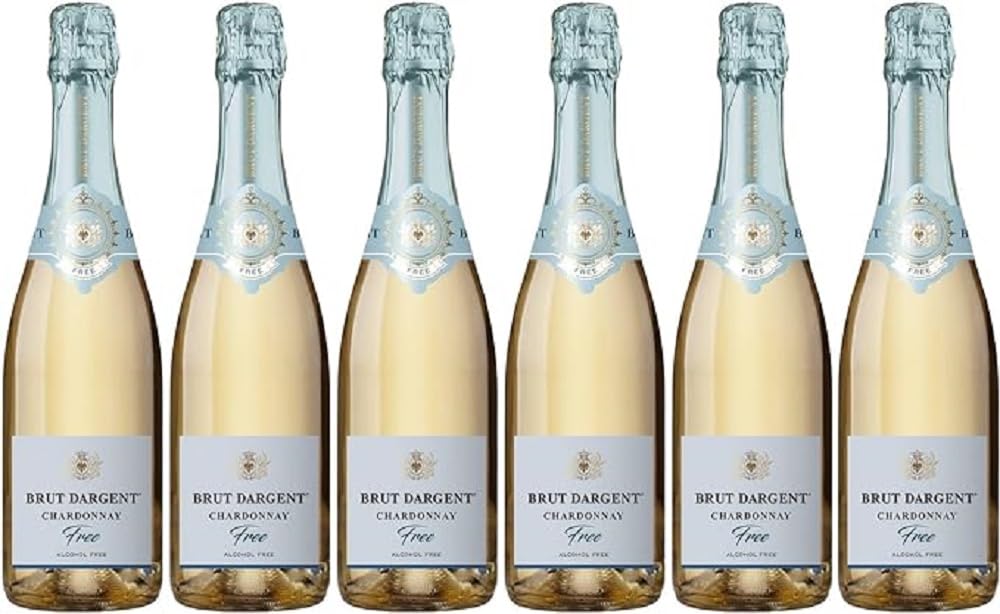 Brut Dargent Free Chardonnay - Vino Bianco Frizzante Senza Alcol - Francia (6 x 0,75 L)