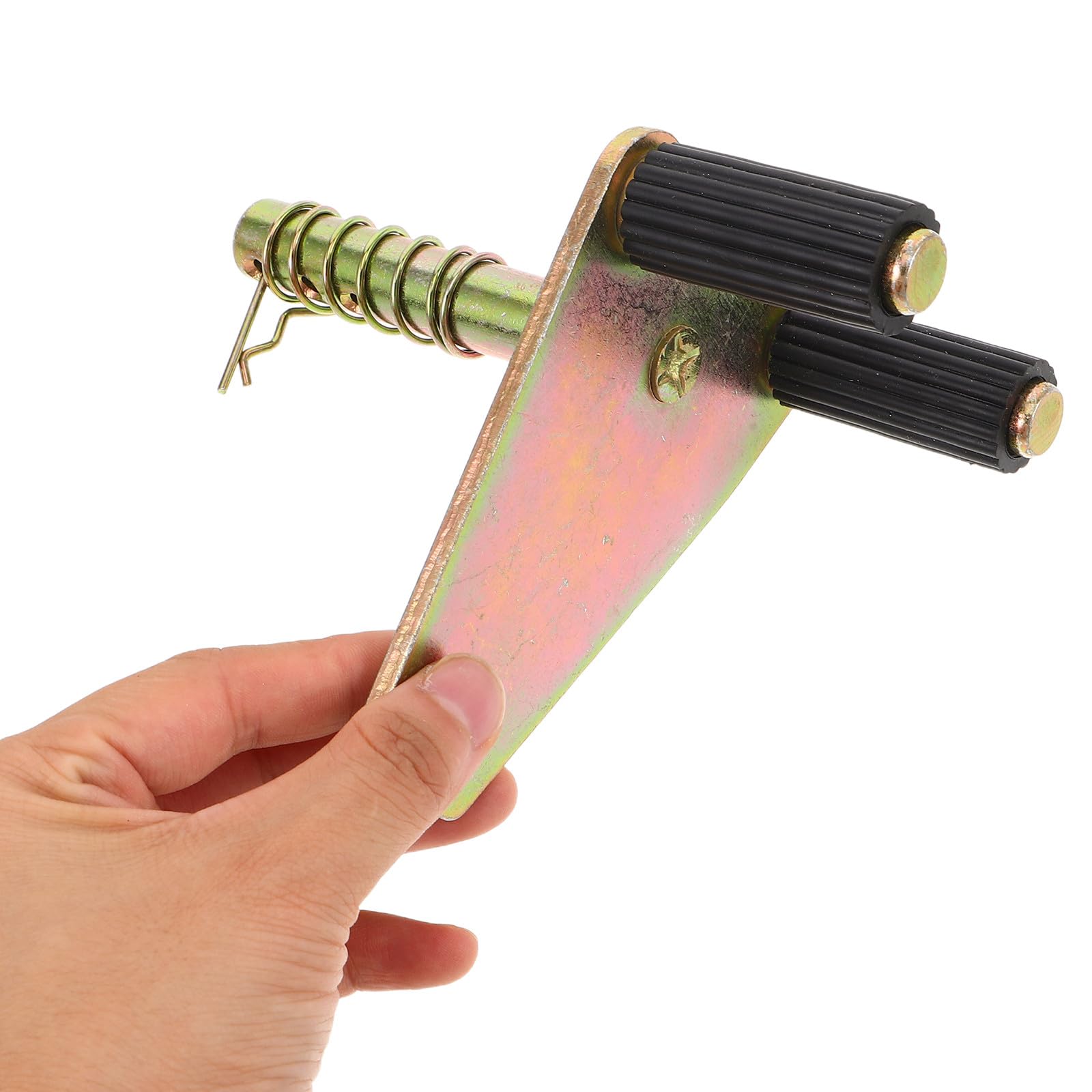 Cavalletto Laterale per Piedi di Parcheggio Moto in Metallo Resistente Supporto Sollevatore Regolabile per Manutenzione e Stoccaggio Base Antiscivolo Compatta per Parcheggio