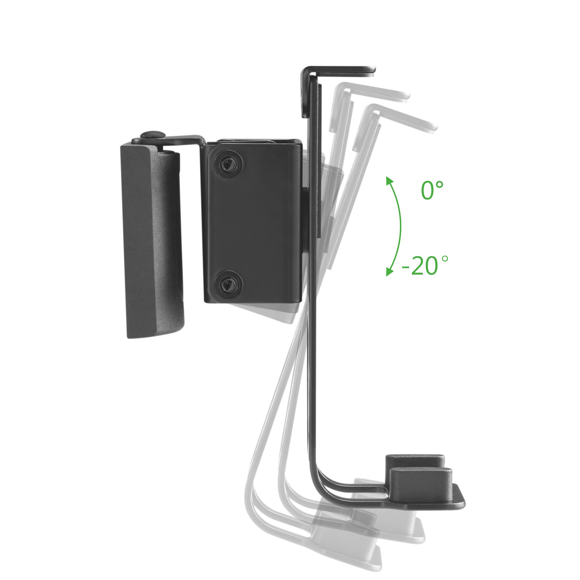 conecto Uchwyt ścienny na głośnik, kompatybilny z Sonos® One, Sonos® One SL, Sonos® Play:1, nośność: 3 kg, czarny
