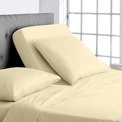 Miniatura 9 de Sábanas Cal-King con parte superior flexible de cabeza dividida para cama ajustable, 800 hilos, 100% algodón, 4 piezas, sábanas de número de sueño