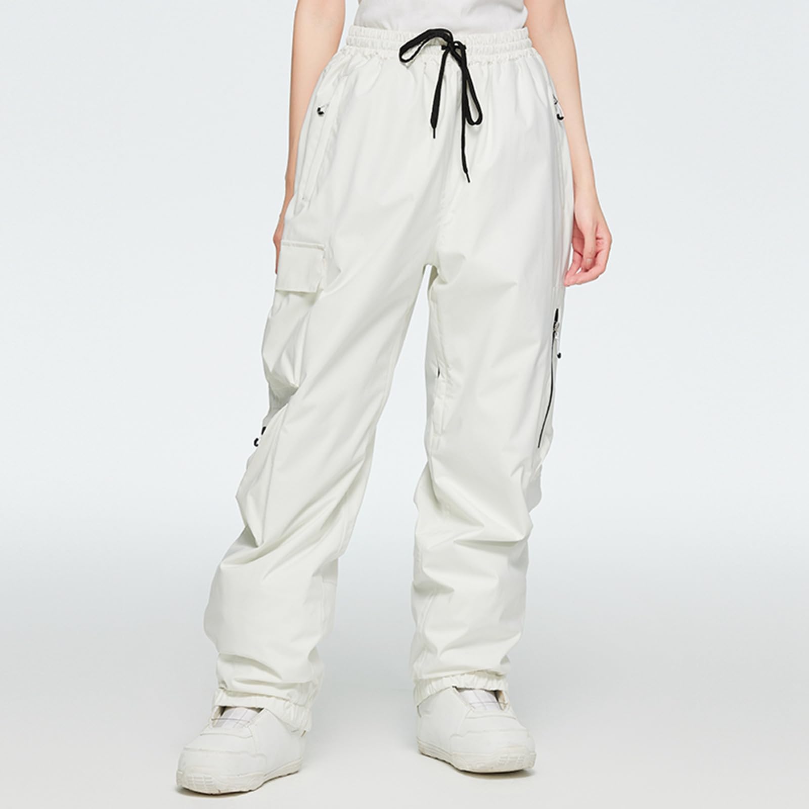 Sunnyuk Pantaloni da Neve Uomo Tuta da Neve Snowboard Pantaloni Impermeabile Invernale Pantalone Taglie Forti Curvy Salopette Termici Sci Elasticizzati Montagna