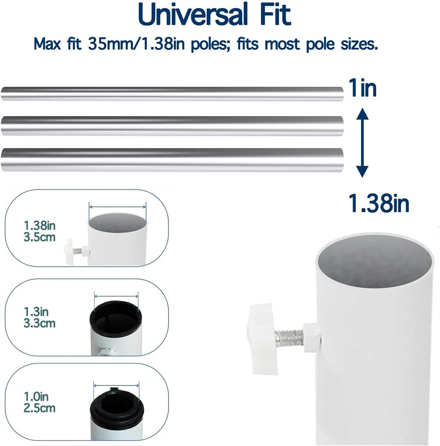 MILIMOLI Foldable Portable Beach Umbrella Stand - Portable Patio Umbrella Base Holder, Outdoor Sunshade Anchor, with Weight Bag for Stadium, Courtyard, Garden, Beach, Grass